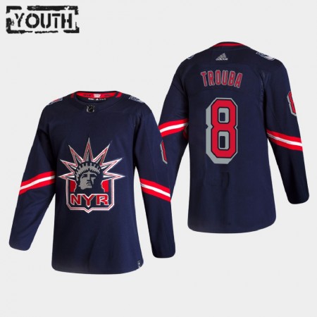 New York Rangers Jacob Trouba 8 2020-21 Reverse Retro Authentic Shirt - Kinderen